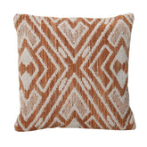 Leana Terracotta and Ivory Outdoor Pillow